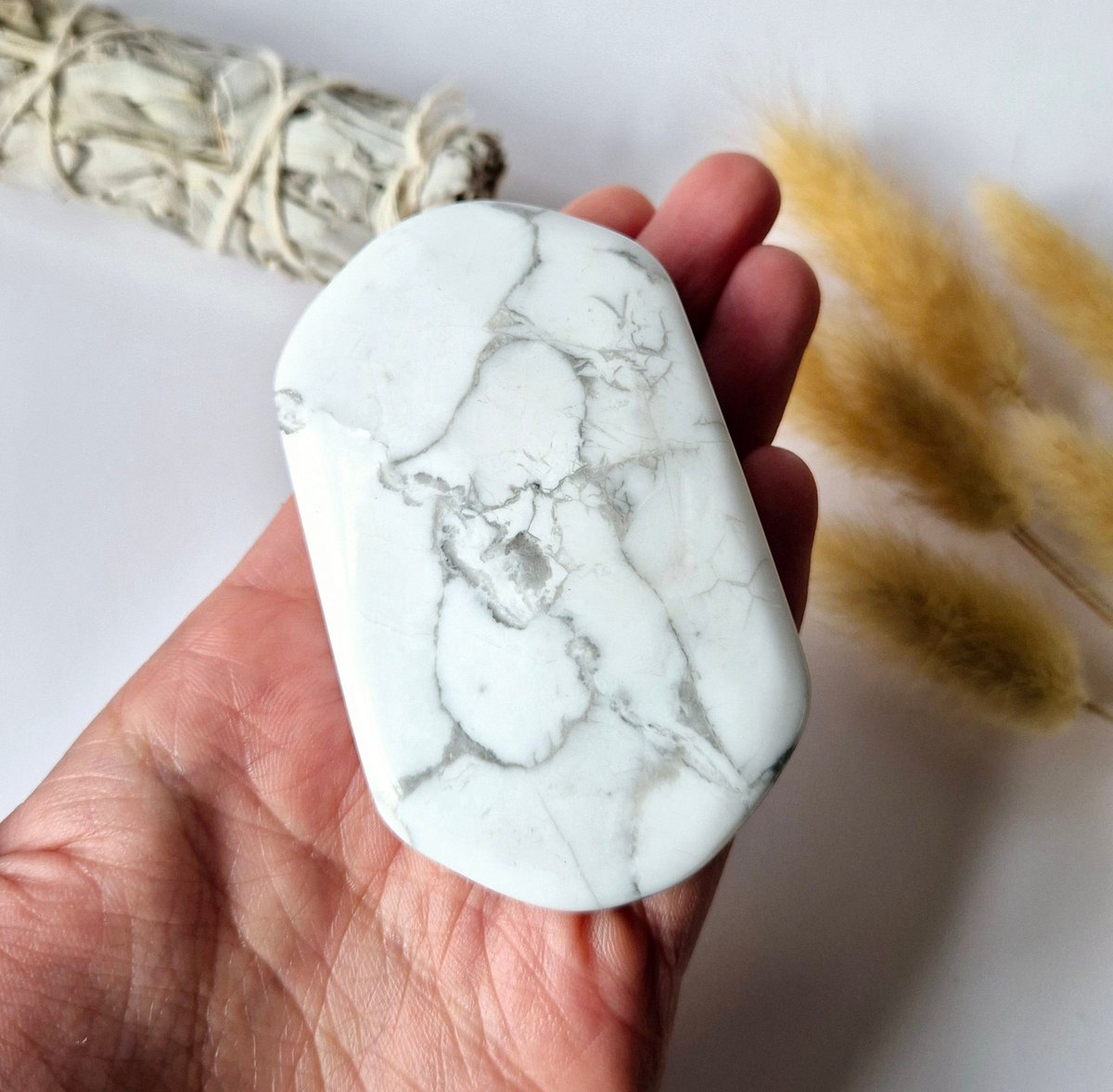Howliet Palmstone - Handsteen voor ontspanning en rust - Worry Stone zorgensteen
