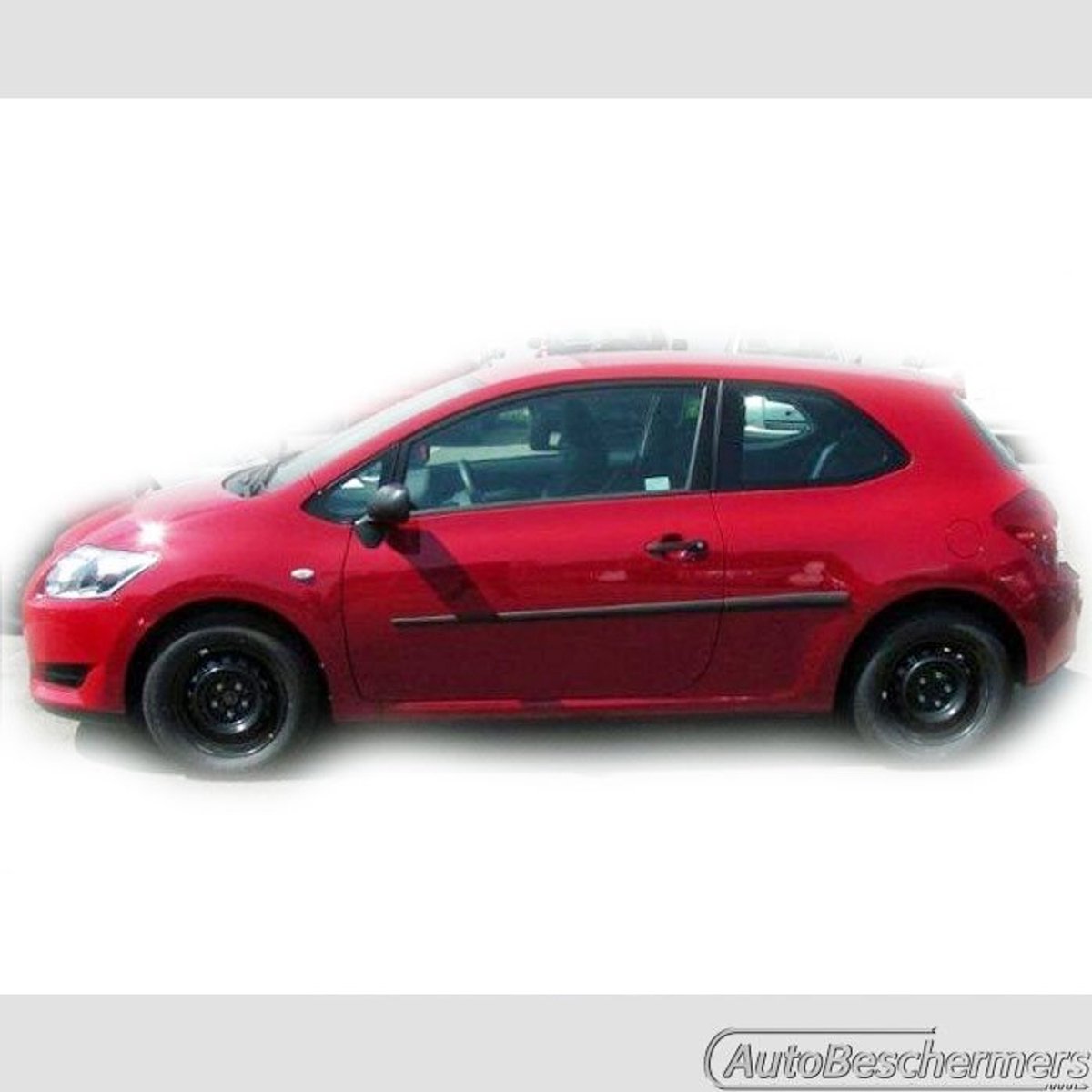 Stootlijsten set zwart voor Toyota Auris 3-deurs 2006-03.2010. De stootstrips zijn zelfklevend. Set a 4 stuks (#0013)