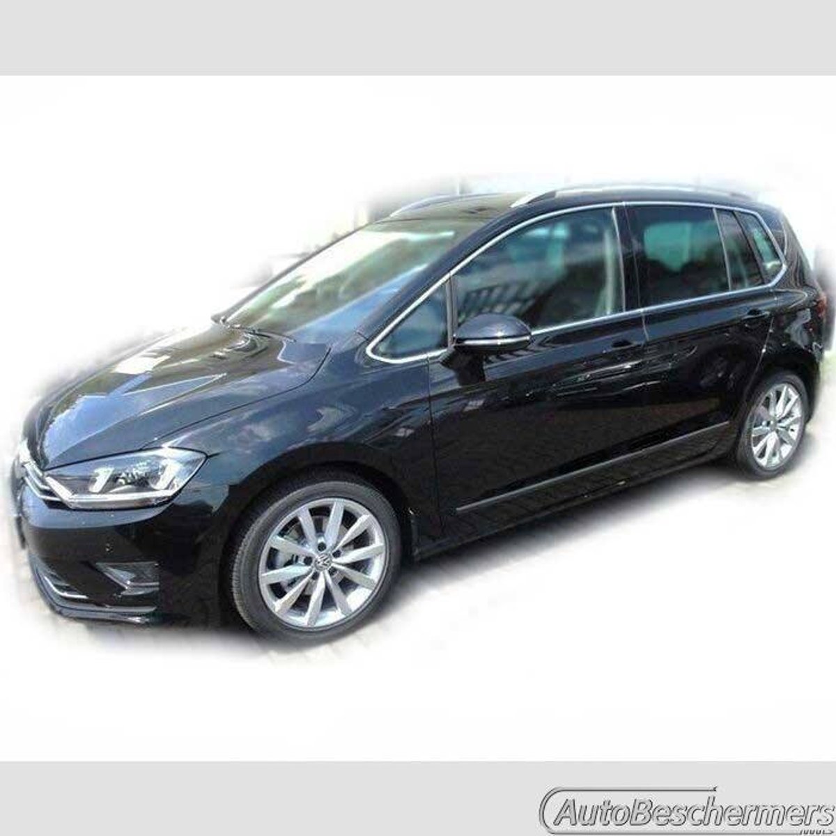 Stootlijsten set zwart voor VW Golf 7 Sportvan 05.2014-. De stootstrips zijn zelfklevend. Set a 4 stuks (#0011)