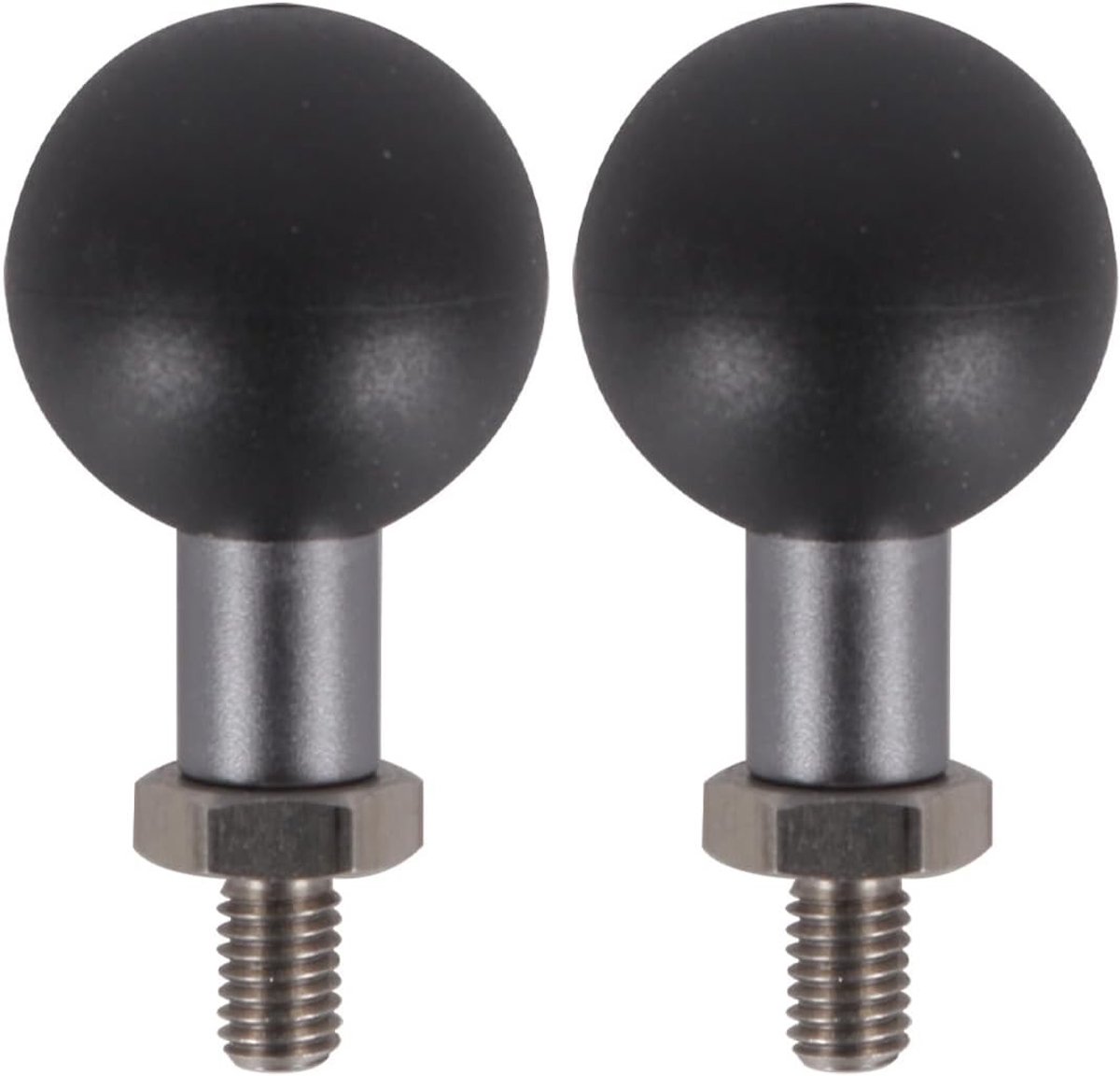 Set van 2 M6 Schroeven met 25mm Kogellagers voor Motorfiets Achteruitkijkspiegel Bevestiging en Smartphone Houder Accessoires