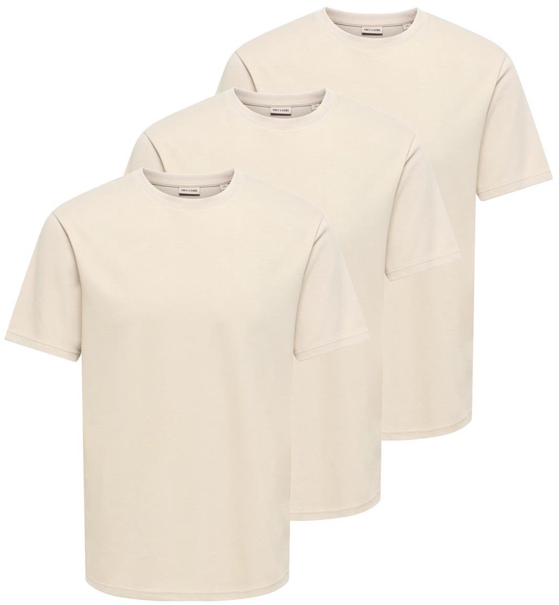 Only & Sons Heren t-shirt 3 pack Caspian