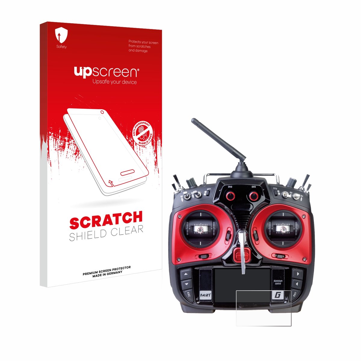 upscreen - Screenprotector voor Graupner MZ-24 - Folie Beschermfolie transparant
