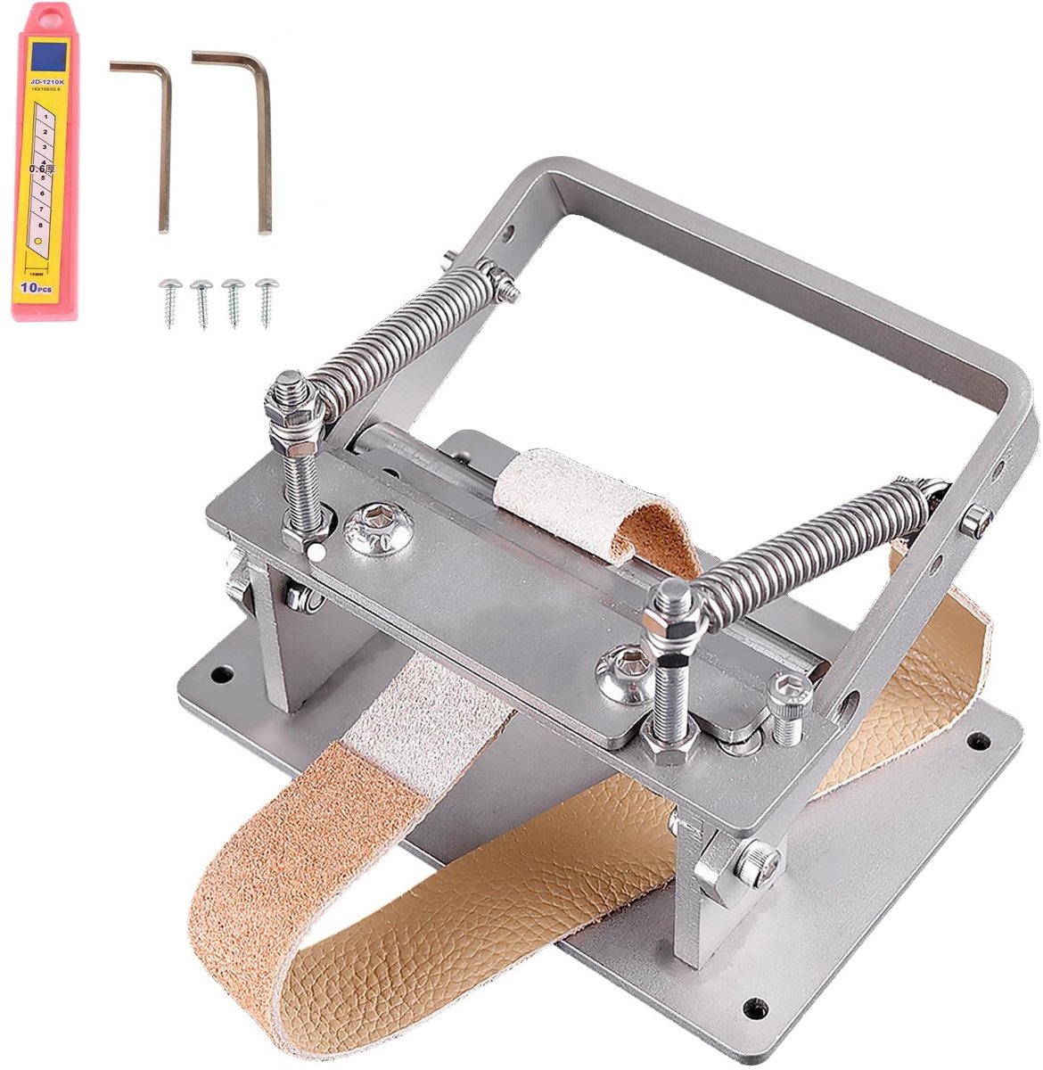 Omgoods - Handmatige Leer Schilmachine, Precisie Snijmachine voor Leerbewerking