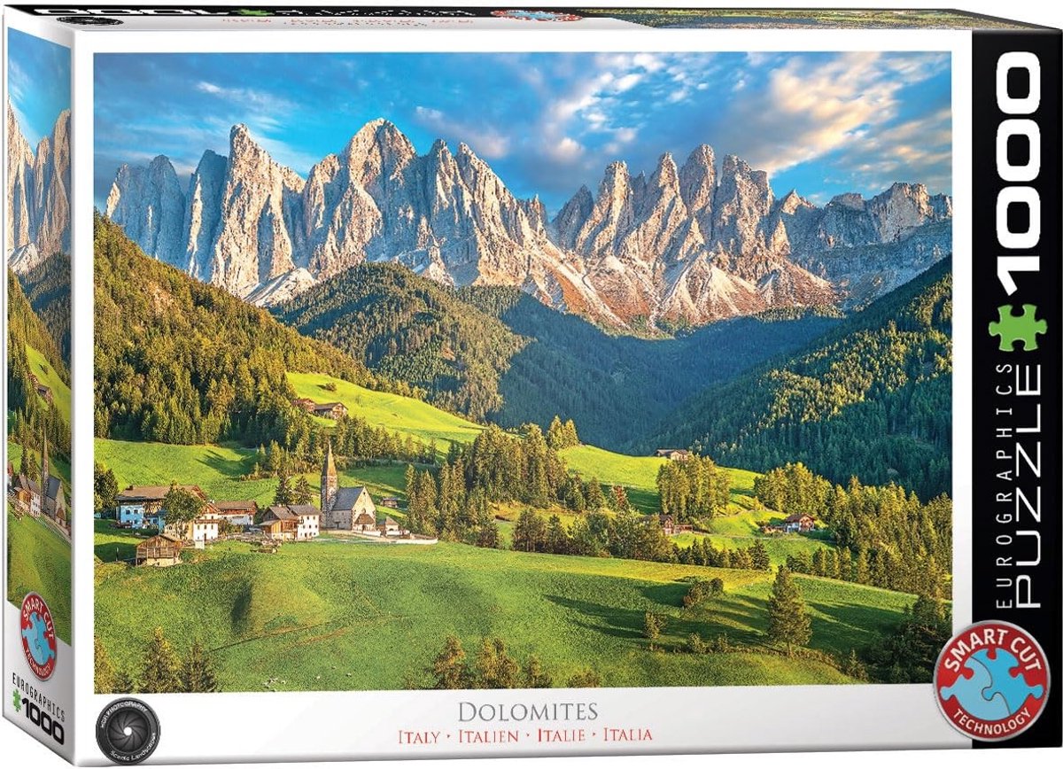 Omgoods - Dolomieten, Italiaanse Alpen - Puzzel met 1000 Stukjes