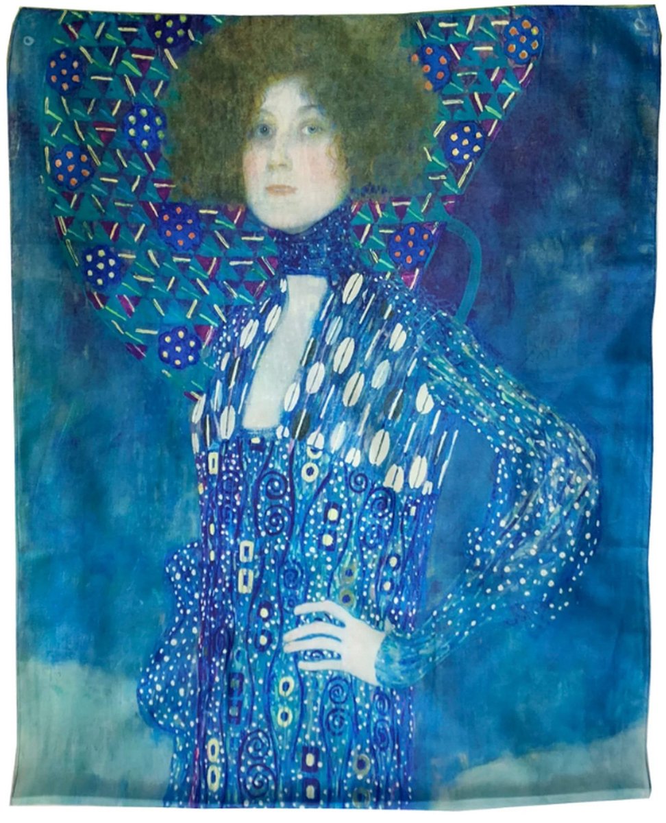 Omgoods - Painting Art Scarf - Katoenmix Sjaal voor Alle Seizoenen