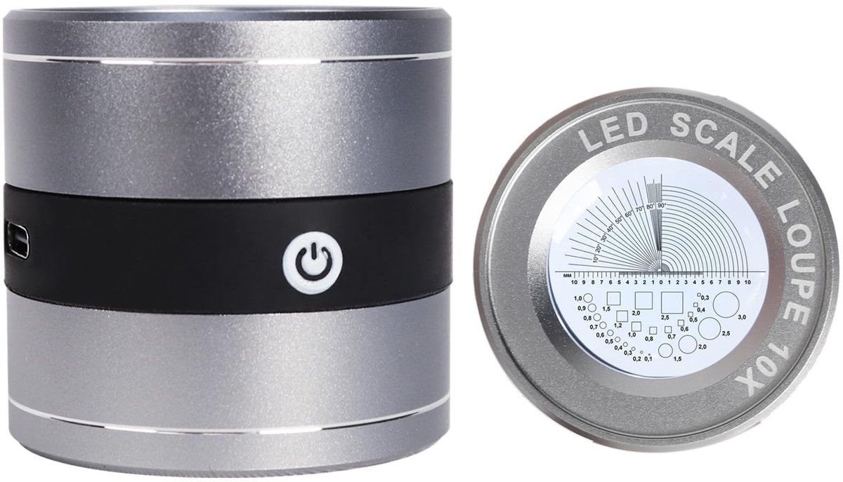 Omgoods - 10X Vergrootglas met LED en UV Licht voor Juwelen en Coins
