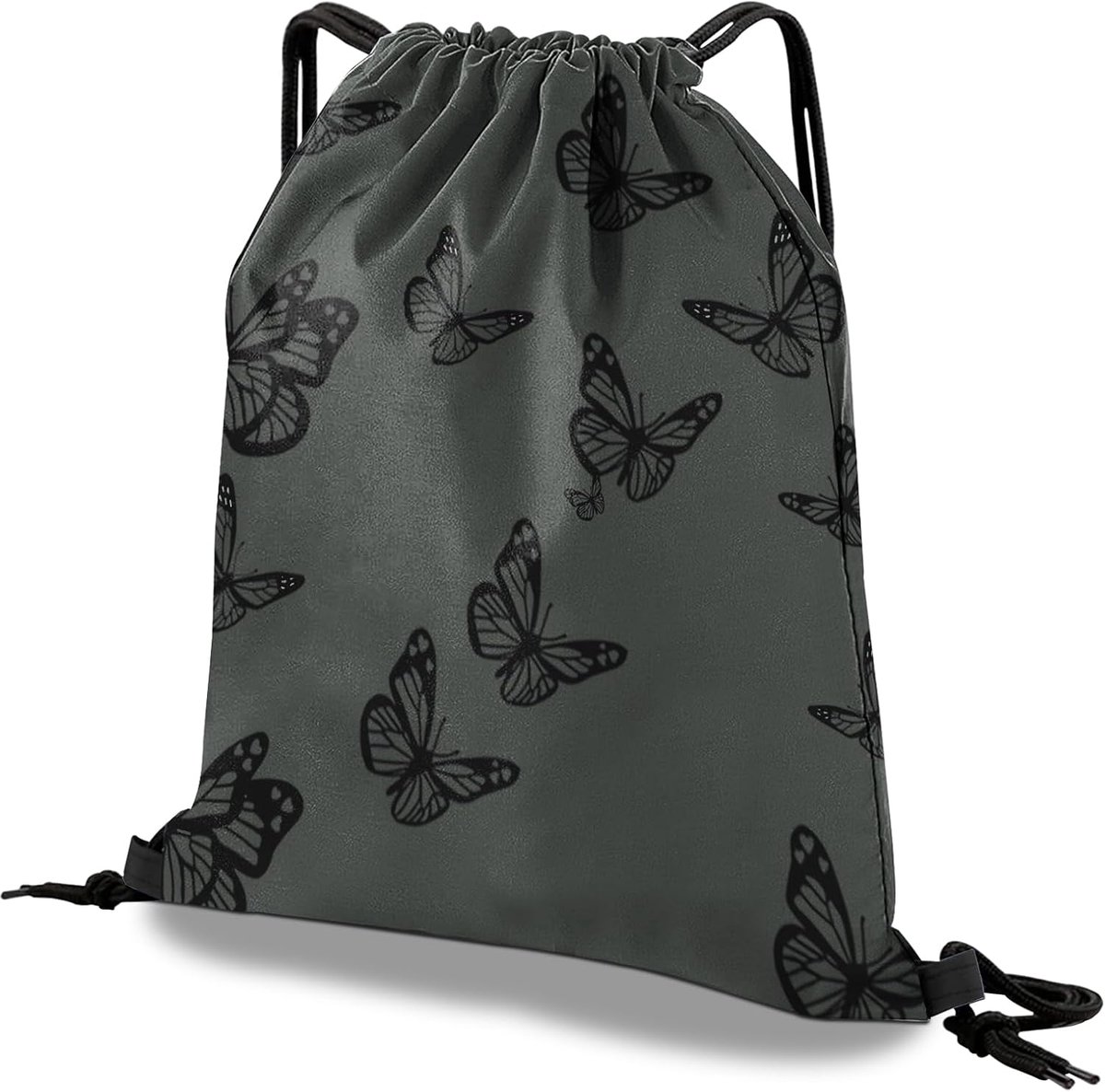Trekkoord Rugzak Trekkoord String Tas Waterdicht voor Sport Gym Strand Reizen Leuke Esthetische Sackpack Mannen Vrouwen (13 "×17")