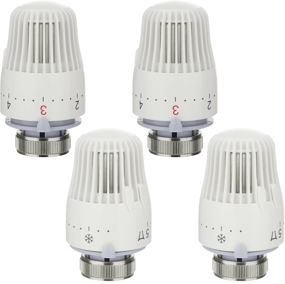 Omgoods- Radiatorthermostaatventiel met vorstbescherming - Thermostaatknop M30 - Vervangingskop - Verwarming - Hoge duurzaamheid - Nauwkeurige temperatuurdetectie - Thermostaatkop