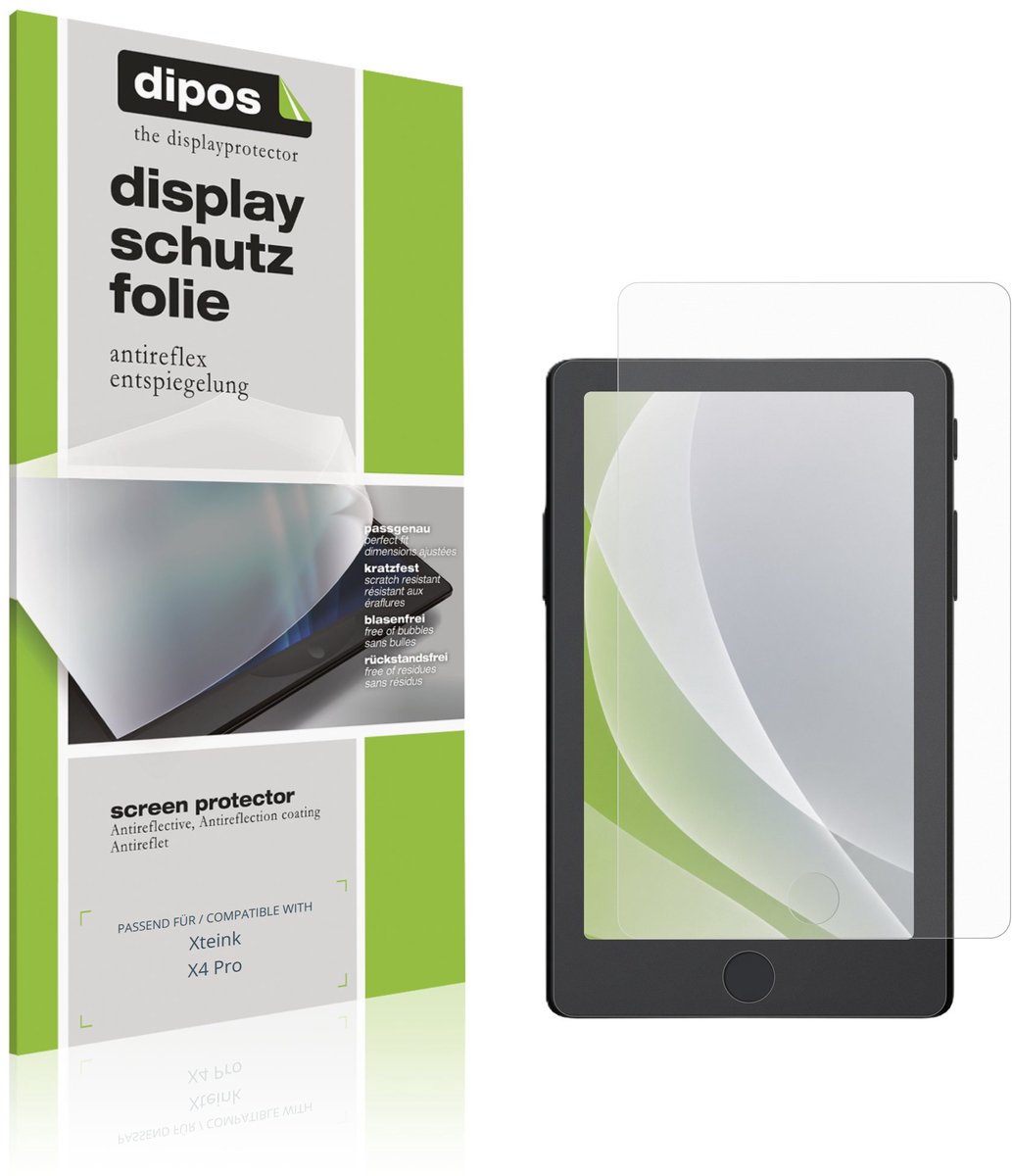 dipos – 4x Matte Beschermfolie geschikt voor Xteink X4 Pro | Krasbestendige & antireflecterende Screenprotector Ultra-Thin