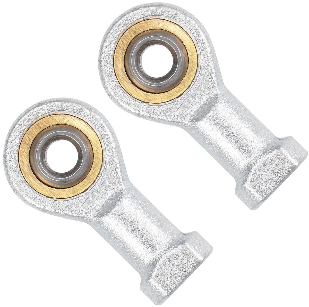 2 stuks Si5T/K kogelgewricht visstang - [boring 5 mm, binnendraad M5 x 0,8 rechts], kogelgewricht stang, verchroomd staal, koolstofstaal