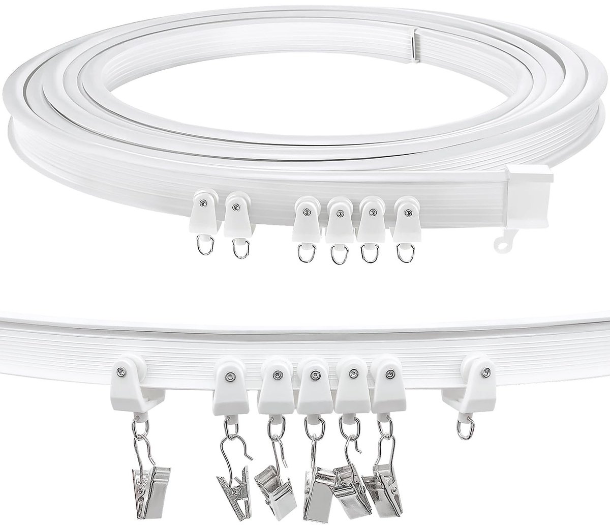 Omgoods - Flexibele Plafond Gordijnrail - 30 cm