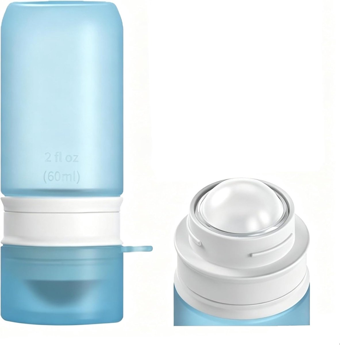 KZQ Navulbare Siliconen Zonnebrandroller Voor Kinderen – 60 Ml Draagbare Reisset Met Applicator