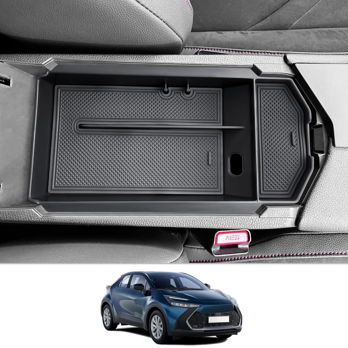 Omgoods - Center Console Organizer voor Toyota C-HR 2024-2025
