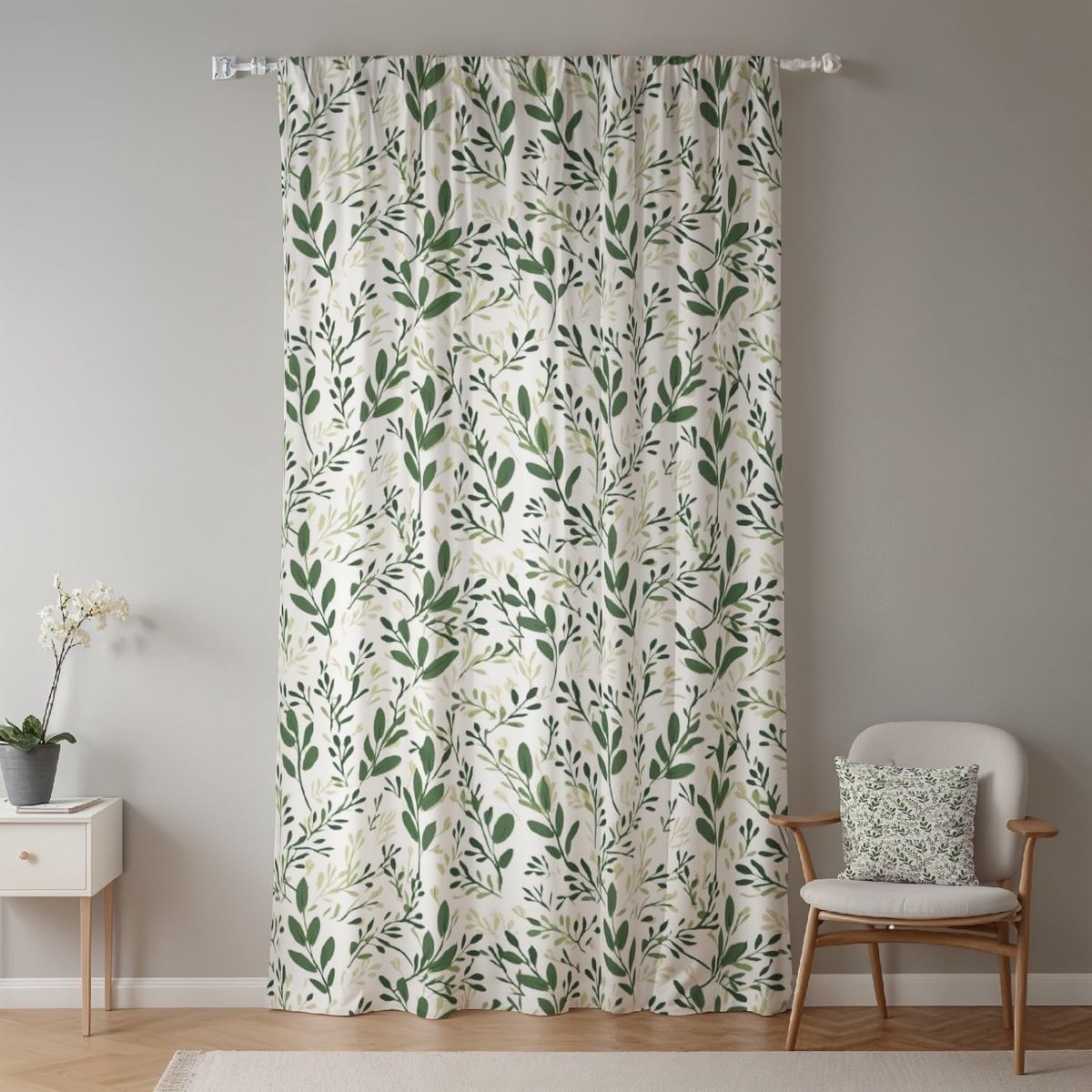 Omgoods - Groene Bladeren Gordijnen voor Woonkamer - 52x84 Inch