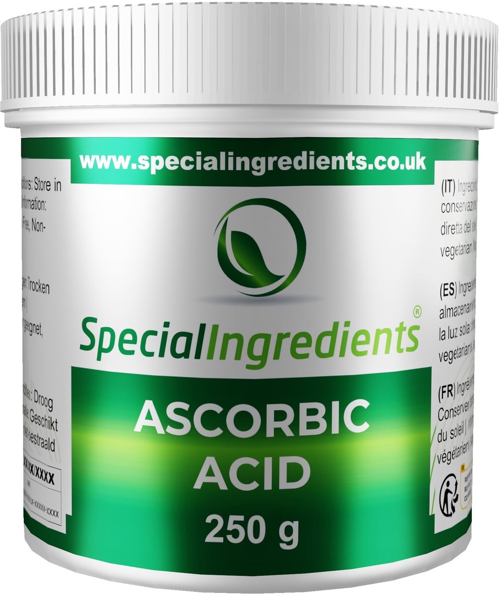 Omgoods - Ascorbinezuur 250g Veganistisch Vitamine C Poeder