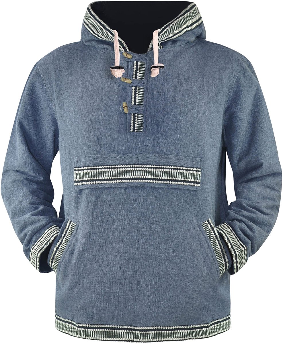 Omgoods - Vintage Hoodie voor Mannen van 100% Katoen - Relaxed Fit