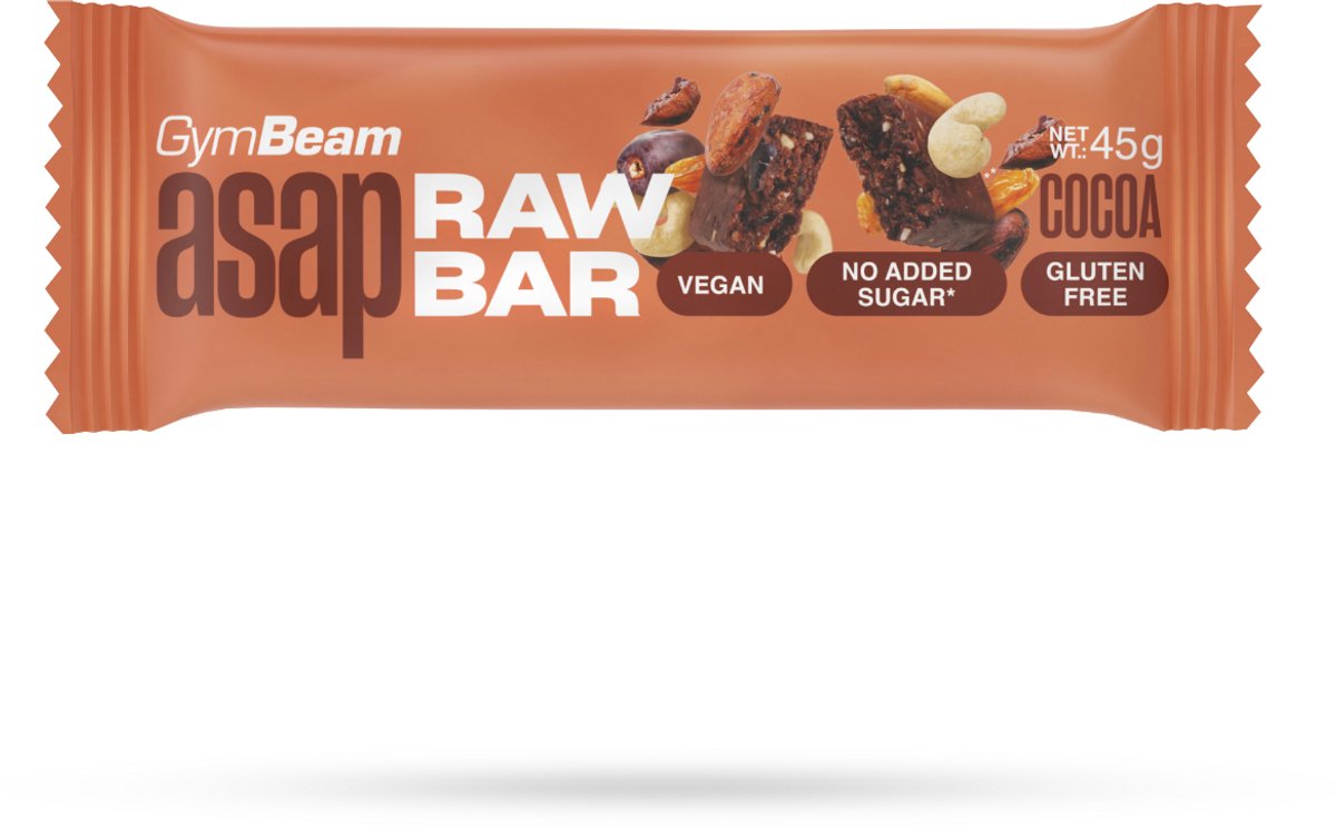 GymBeam ASAP Raw Bar 45 g cacao