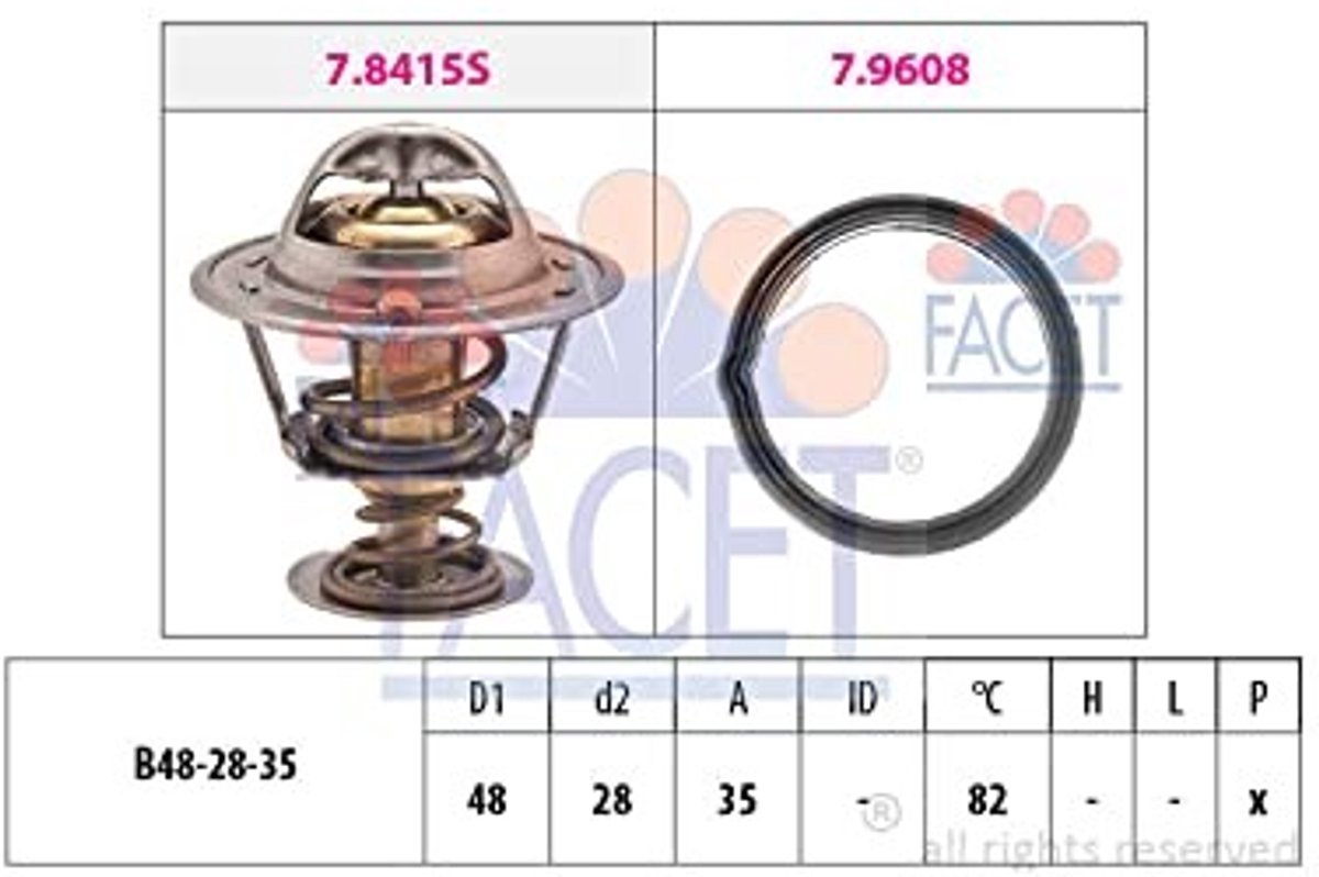 Omgoods - Facet 7.8415 Thermostaat voor Koelmiddelen - Betrouwbare Temperatuurregeling