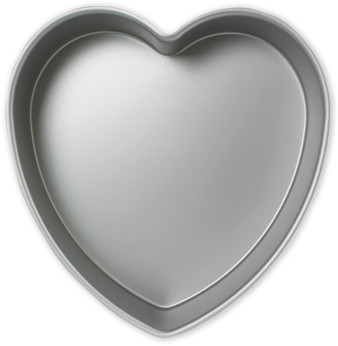 Omgoods - Anodized Aluminium Hartvormige Cakepan 10 x 3 Inch - Zilver