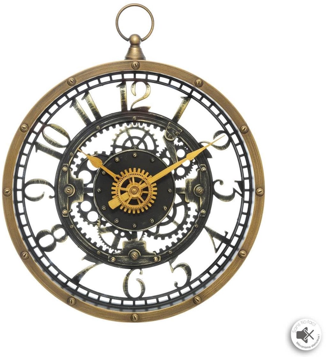 Omgoods - Wandklok Mechanisme D27 cm - Stijlvolle Klok voor Binnengebruik