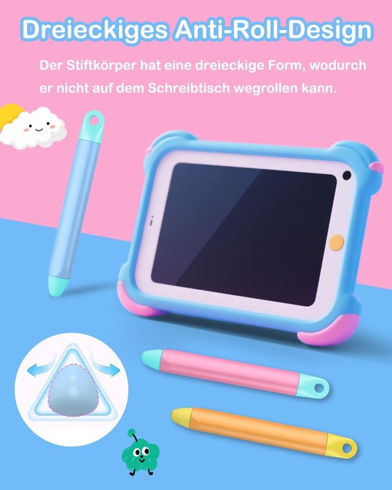 Stylus pen voor kinderen, veilige siliconen punt, ergonomisch design — afbeelding 3