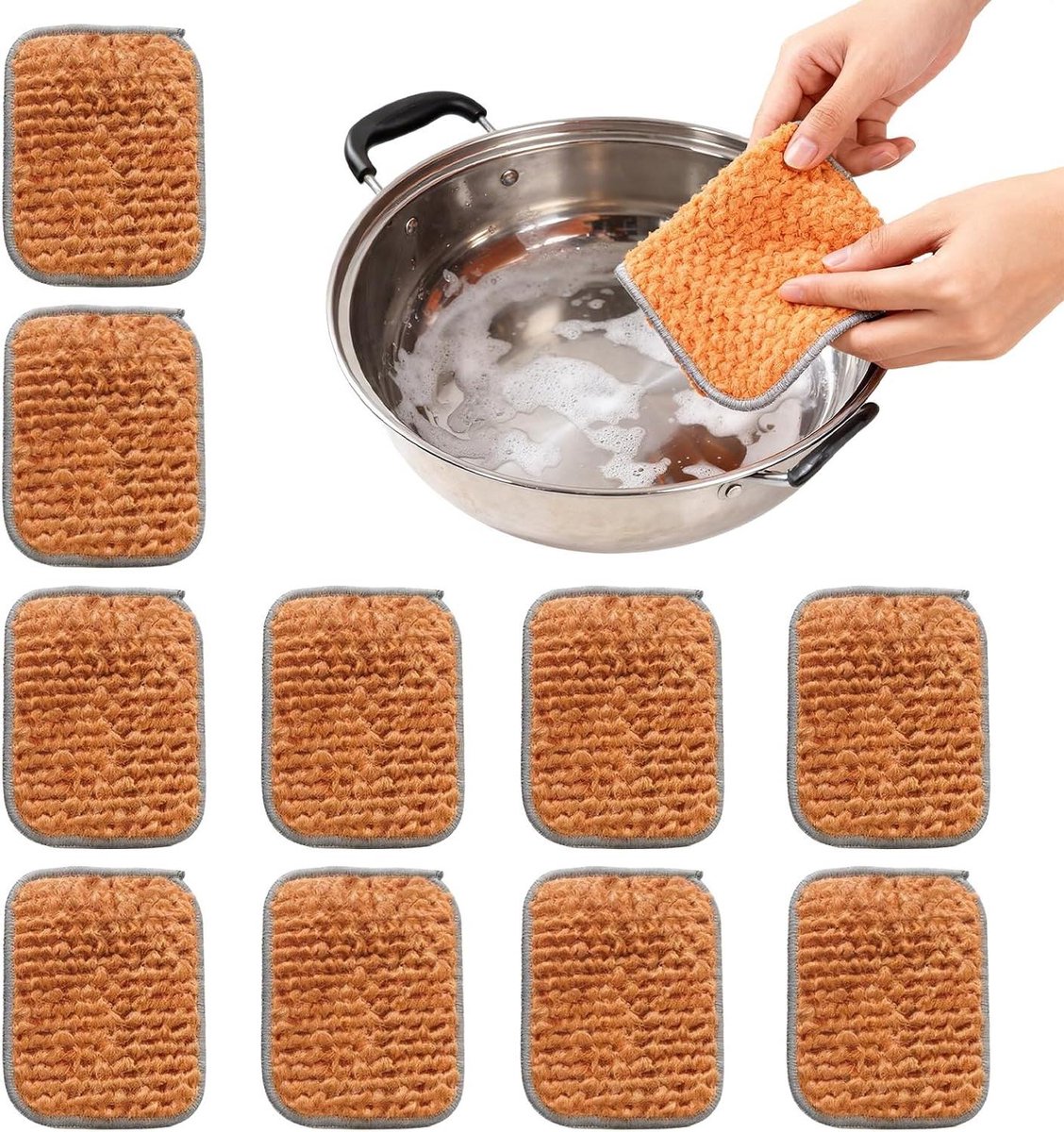 Schuurpads - Scrubbers Vaatdoeken - Keuken Reinigen - Dubbelzijdig Ontwerp - 10 Stuks - Niet gespecificeerd