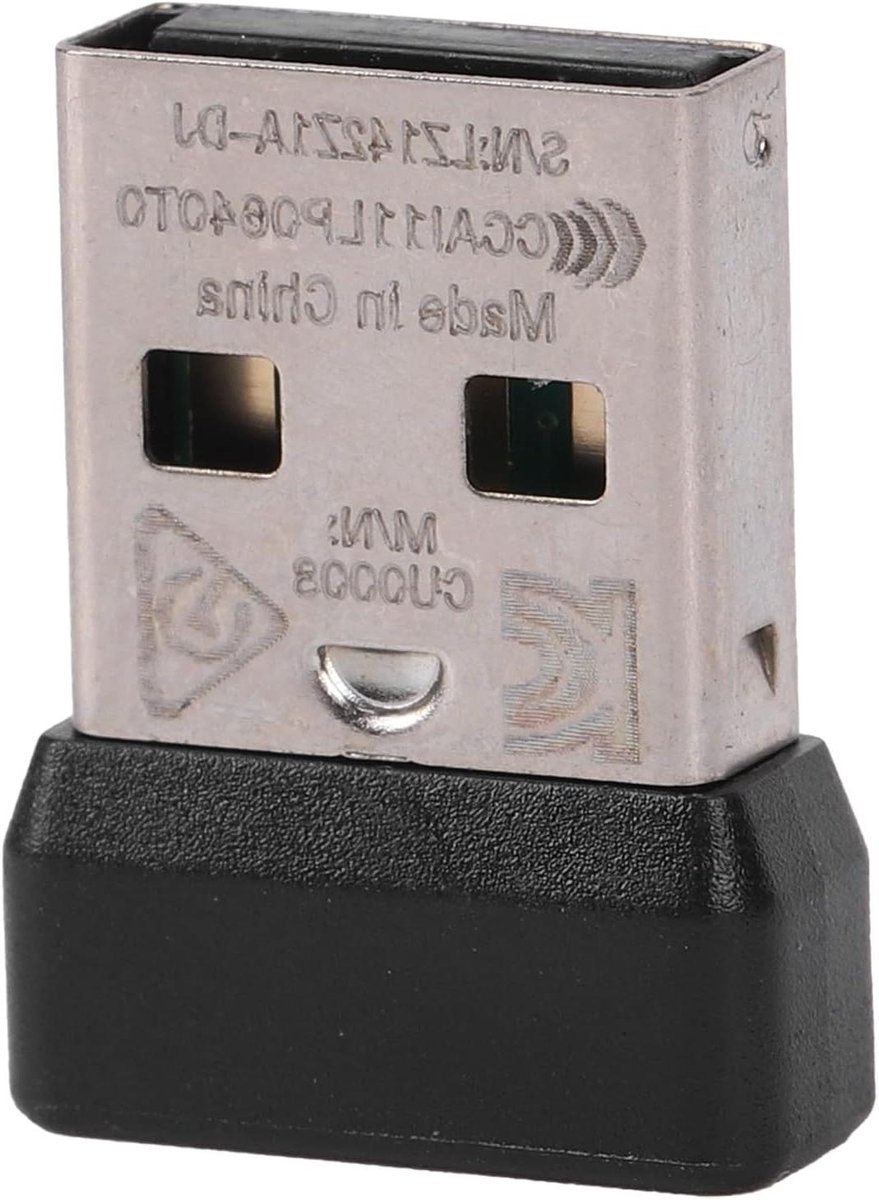 Muis Dongle Ontvanger - USB Adapter - Draadloos Werken - Stabiele Verbinding - Compact Ontwerp - Zwart