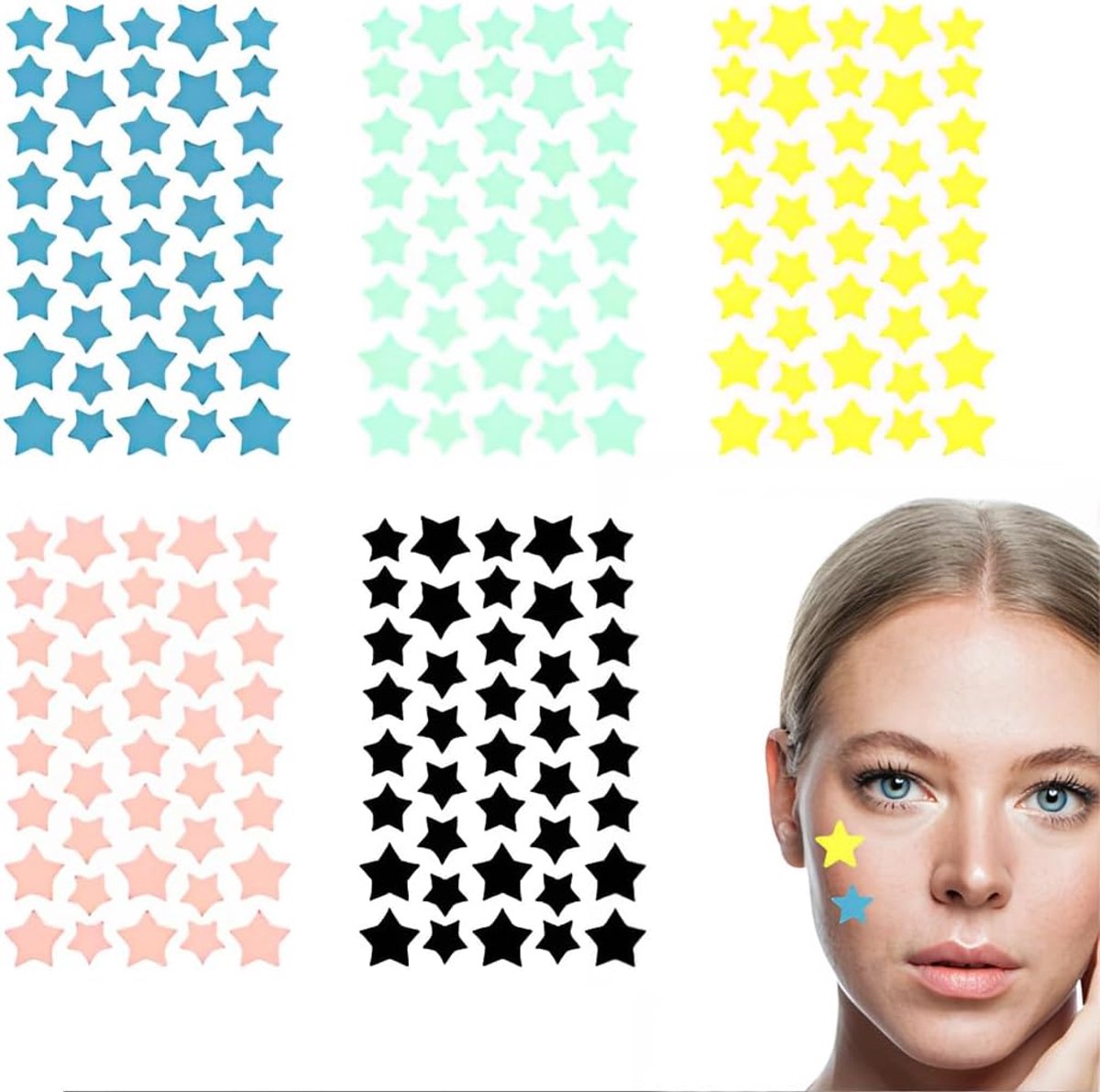200 stuks puistjes-patches, puistjes, onzichtbare hydrocolloïde acne