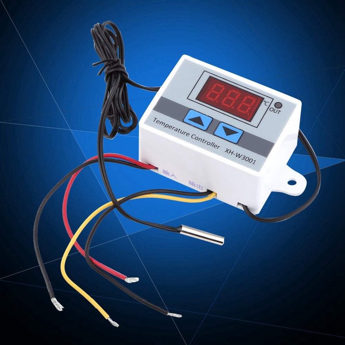 Temperatuurregelaar 230 V met sensor, hoge nauwkeurigheid digitale