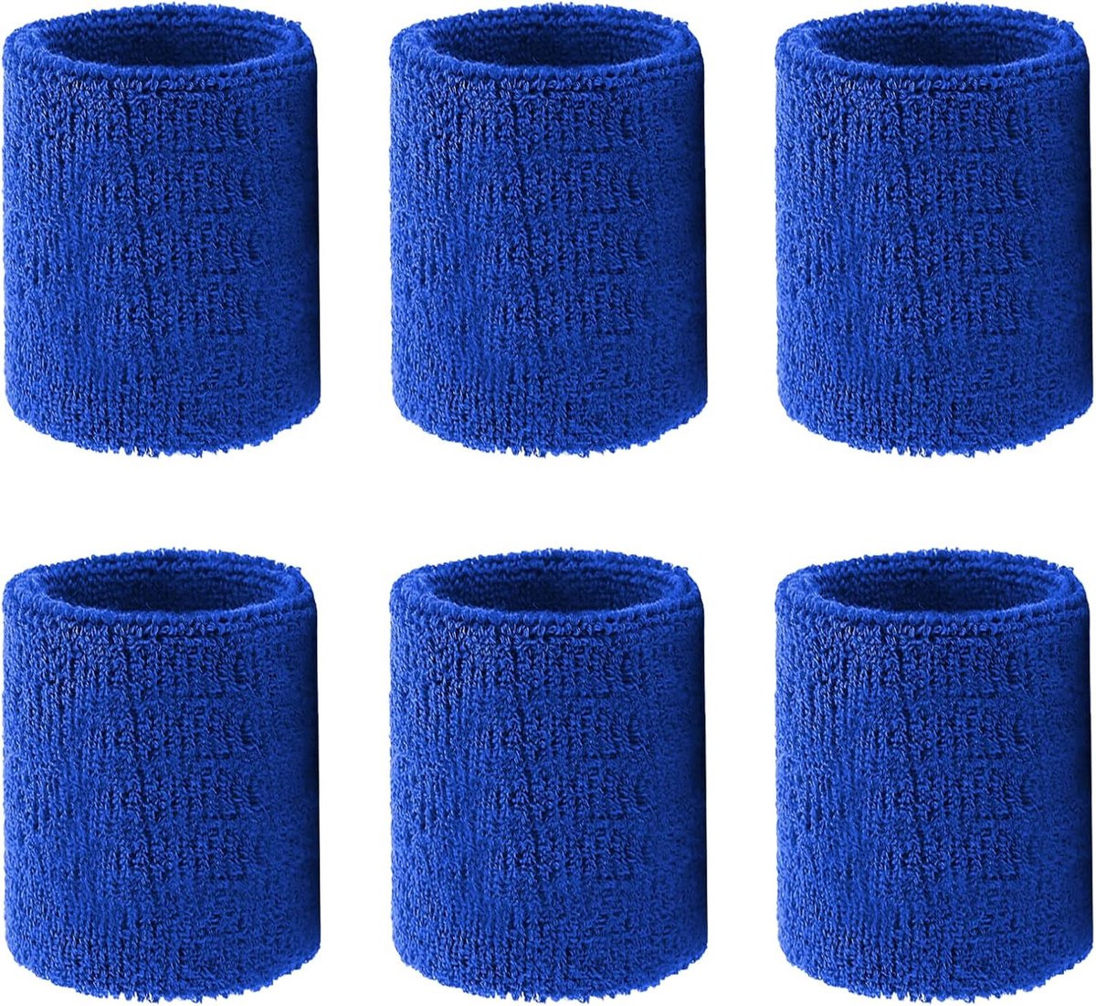 6 stuks sport zweetbanden, kinder absorberende zweetbanden, arm