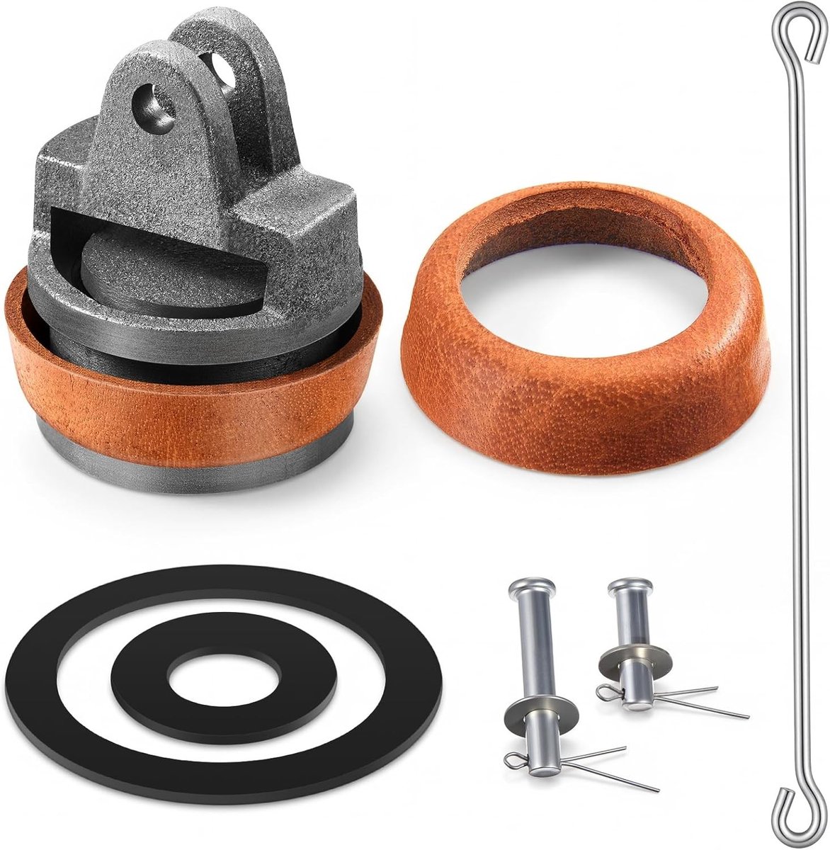 Vervangende Zuilen voor Handpompen Type 75 - Pistonstang, Leren O-ring en Set Vervangonderdelen voor Tuinpompen en Waterpompen