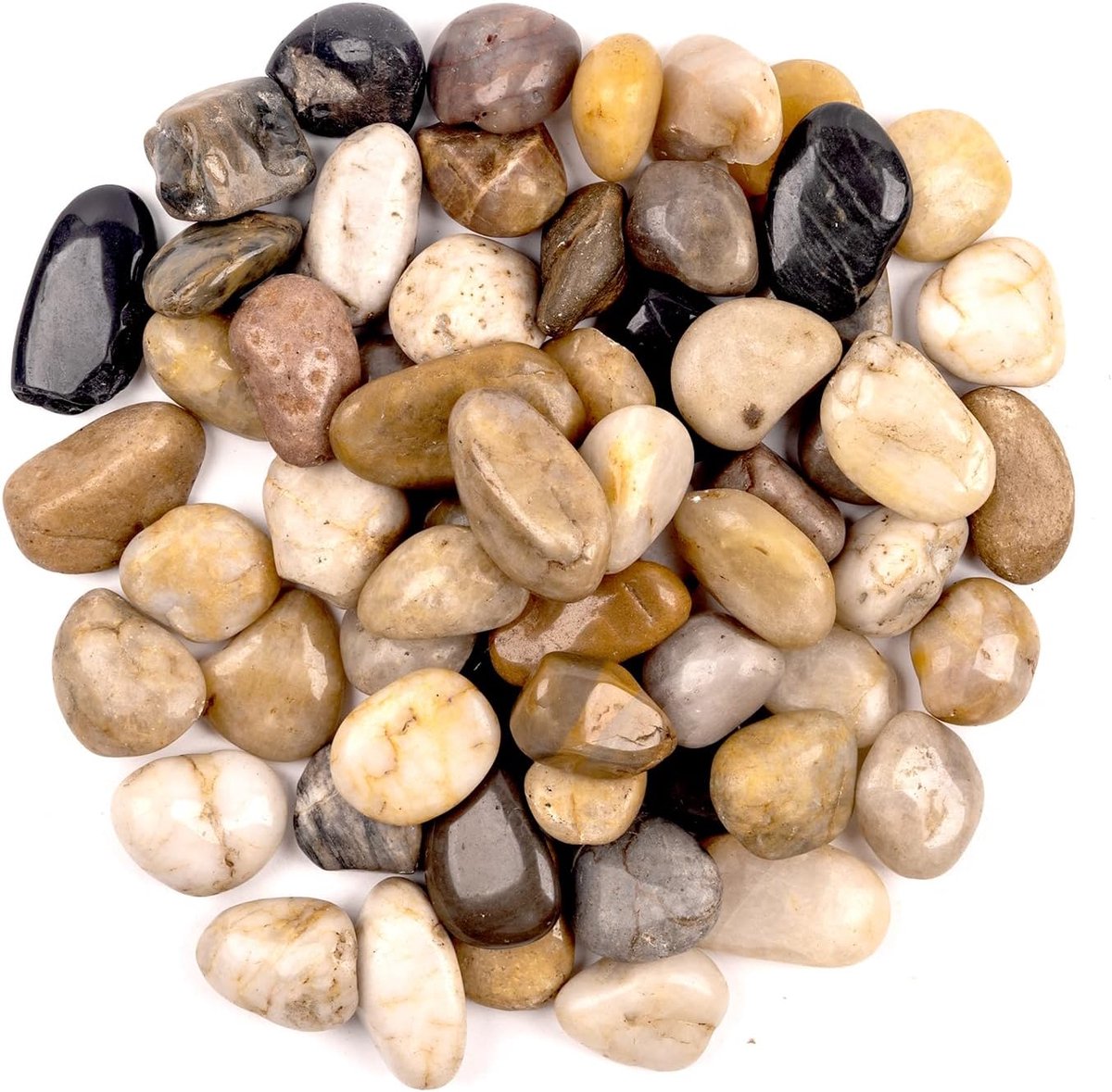 Sierstenen, Gepolijste Kiezelstenen voor Knutselen, Vazen, Decoratie, Tuinbouw - Decoratieve Stenen (ca. 0,45 kg - 8-16 mm)