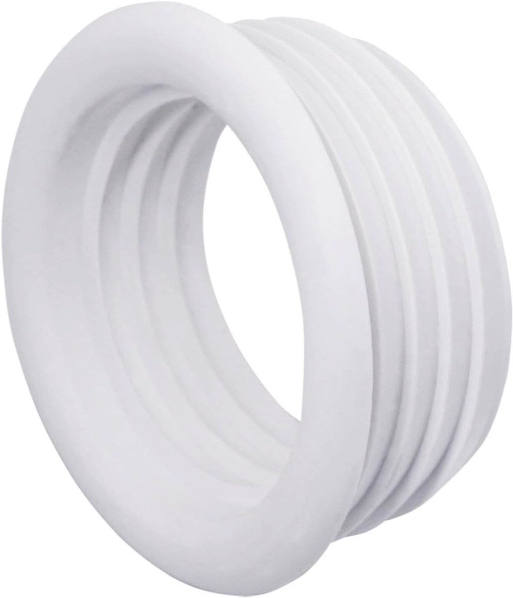 Witte rubberen 50 x 40 mm afvoerpijp aansluiting, reduceerbuis