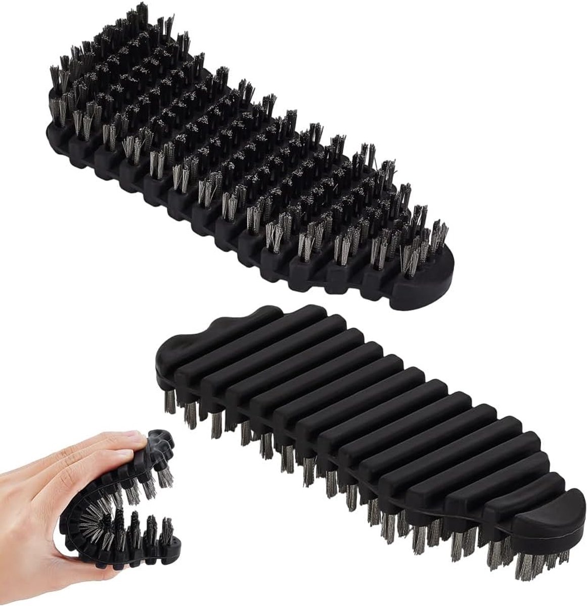2 stks Barbell Borstel voor Reiniging Bars, Flexibele Cleaner Nylon