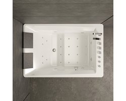 SPALINA - Whirlpool bad - Tonsay duo Jets, 180 x120 x68 cm, Wit