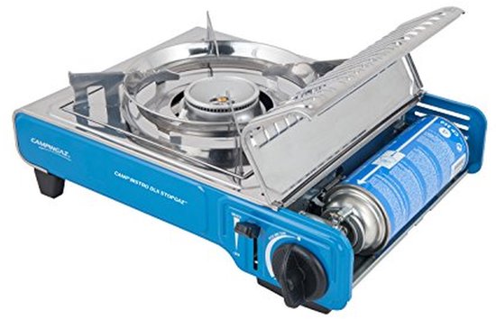 Gasfornuis Camping - Kooktoestel Outdoor - Kamperen Koken - Stopgaz Systeem - 37 x 29 x 13 cm - Blauw — afbeelding 5