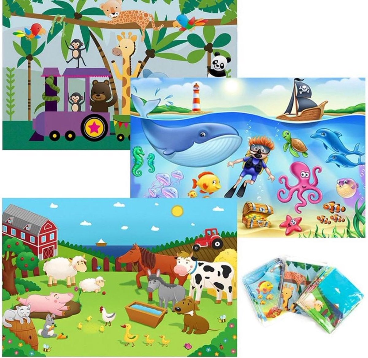 Wegwerp Placemats Baby - Baby Eet Mat - Eten en Knutselen - Met Plakstrips - 12 x 18 inch