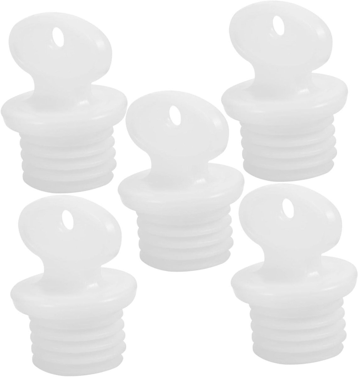 Kruikstoppers - Waterzak stoppers - Warmtekussens vullen - Lekvrije afdichting - 4.30X3.00X2.40CM - Wit