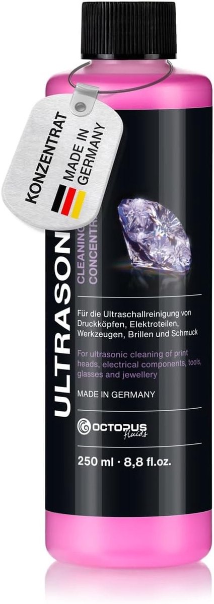 Ultrasoonreiniger Concentraat - 250ml - Hygiënisch Reinigend - Biologisch Afbreekbaar