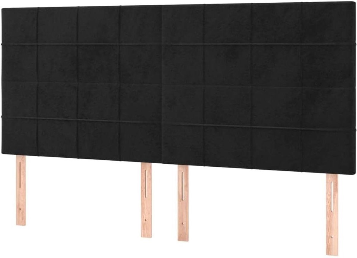 Hoofdbord - Bedhek Rugsteun - Ontspannen in Bed - Verstelbare Hoogte - 160 cm - Zwart