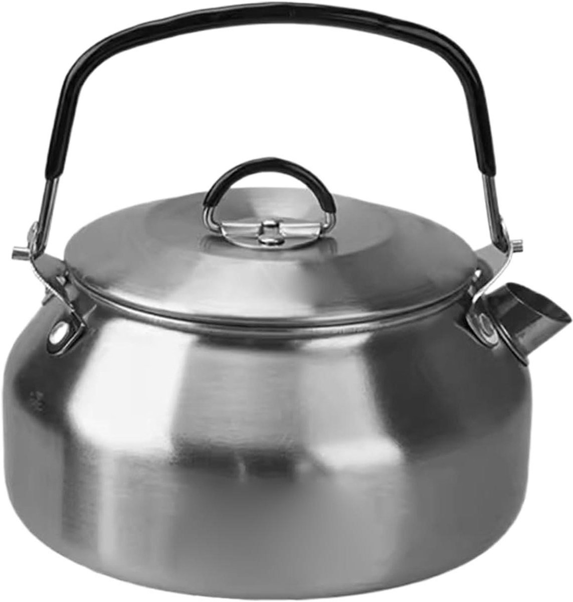Theeketel RVS - Waterkoker Theemachine - Koffie en Thee Zetten - Ergonomische Handgreep - 08 L - Zilver