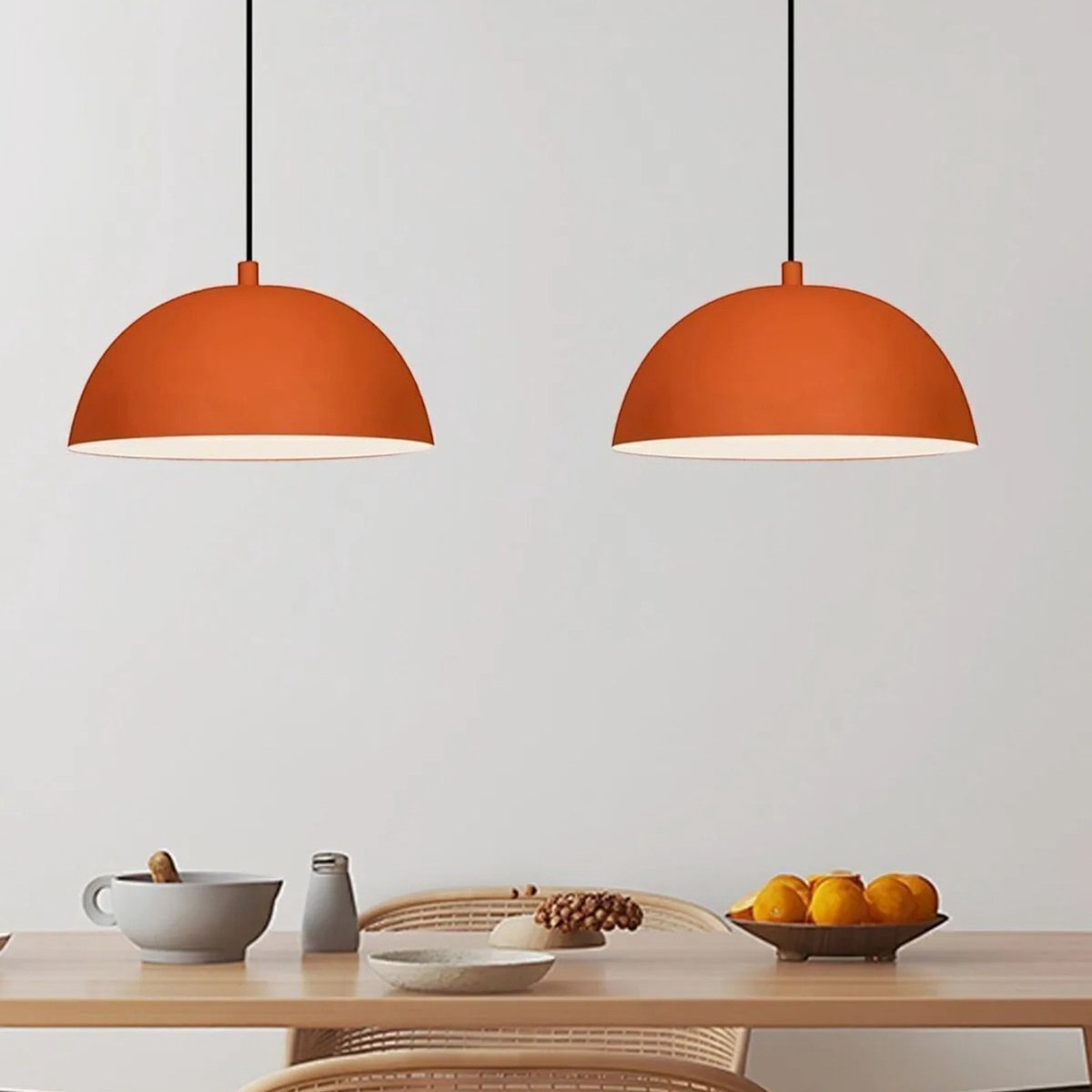 Bamyum hanglamp, industriële Modern stijl, Ø16 cm, oranje metalen lamp