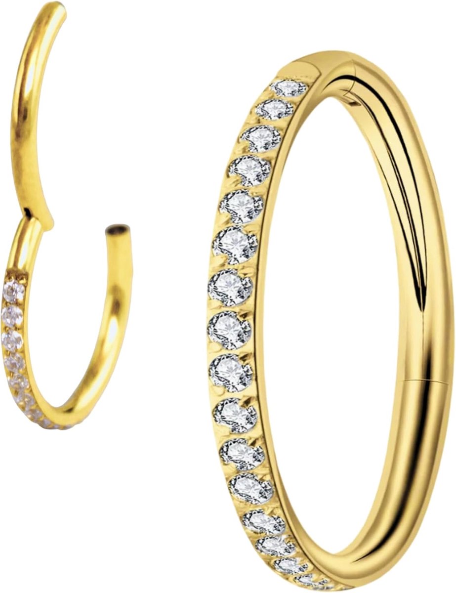 16G Titanium neuspiercing septum piercing – universeel