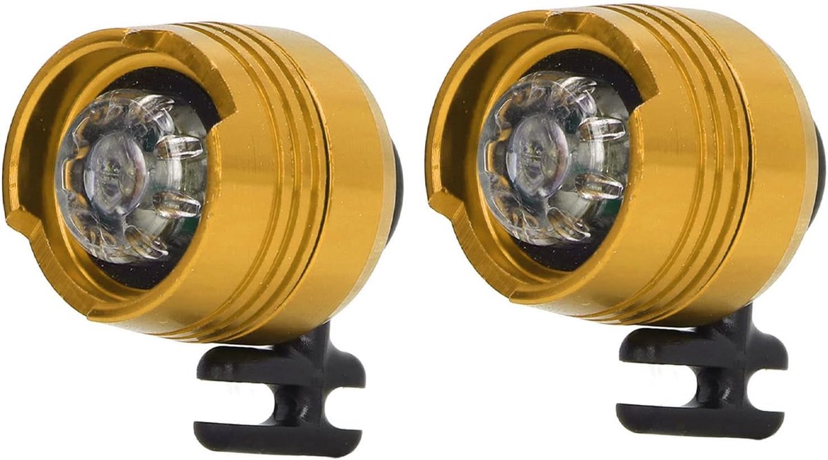 Koplampen voor Croc,2Stuks LEDLicht IPX5 Waterdichte Schoenen Lights Charms 75 Uur Glow in the Dark Decoratieve LED Klompen Schoenen Licht voor Hondenuitlaatservice,Handig Kamperen (Goud)