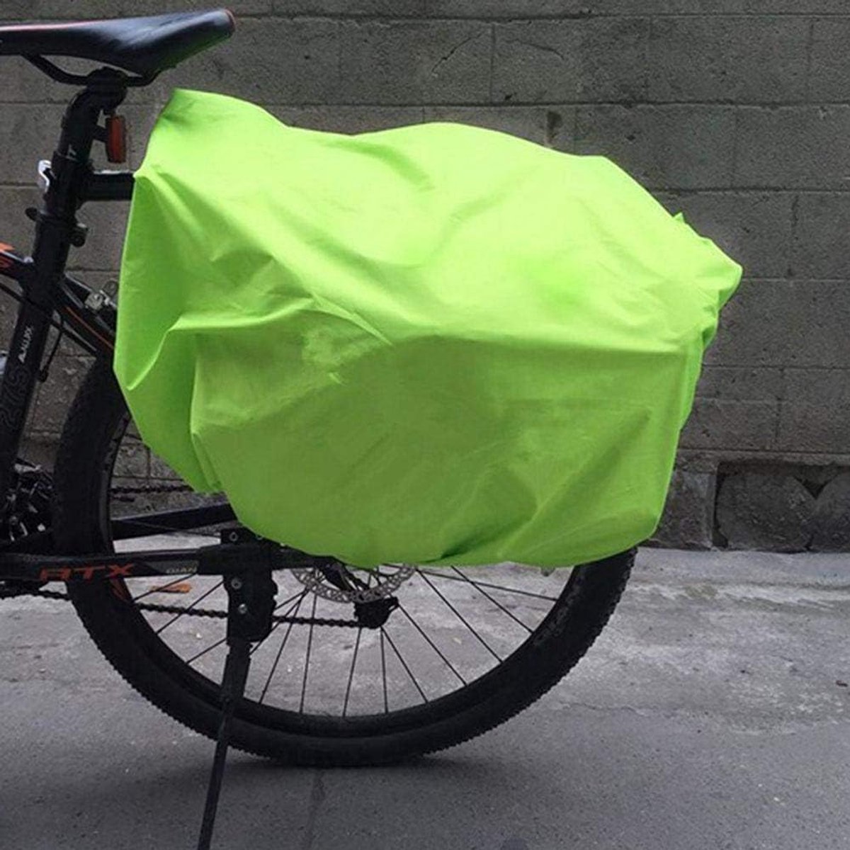 SnelShoppen - Fietstas achterzit, regenhoes, 1 stuk, waterdichte fietszit tas, draagtas, hoes, stofdicht, rugzak, regenjack, opvouwbare fiets regenhoe