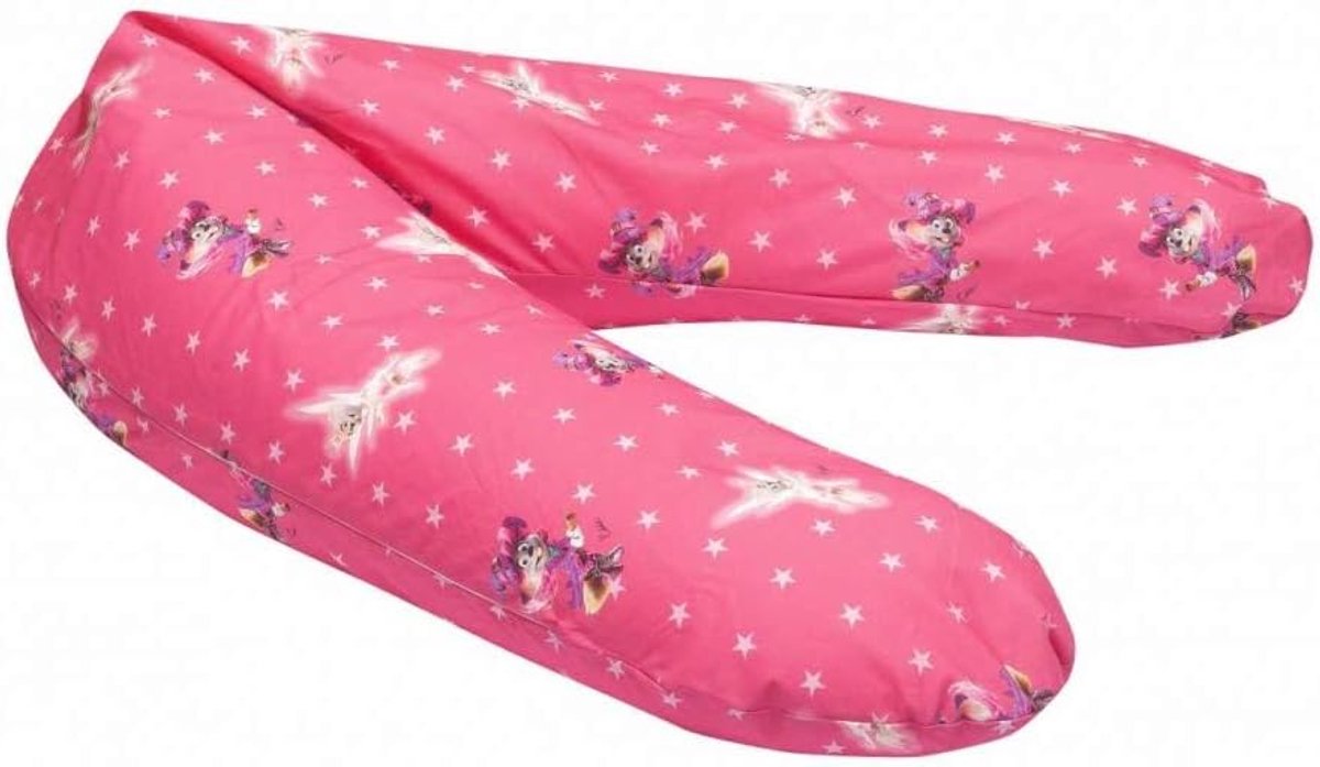 SnelShoppen - Voedingskussenhoes Ed de Voetballer 190 x 40 cm - Edda de Heks - Geschikt voor Baby's, Kinderkamers, Feesten, en Meer