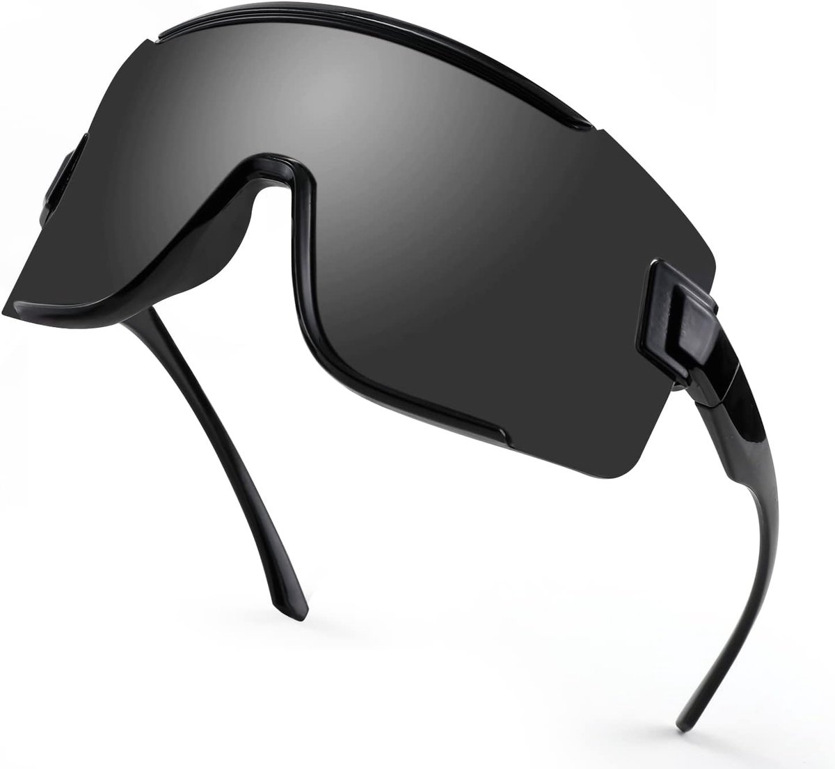 Vision Big Shield Wraparound Zonnebril Rave voor Mannen Vrouwen Neon Zonneklep Bril Fietsen Ski Shades 80s 90s