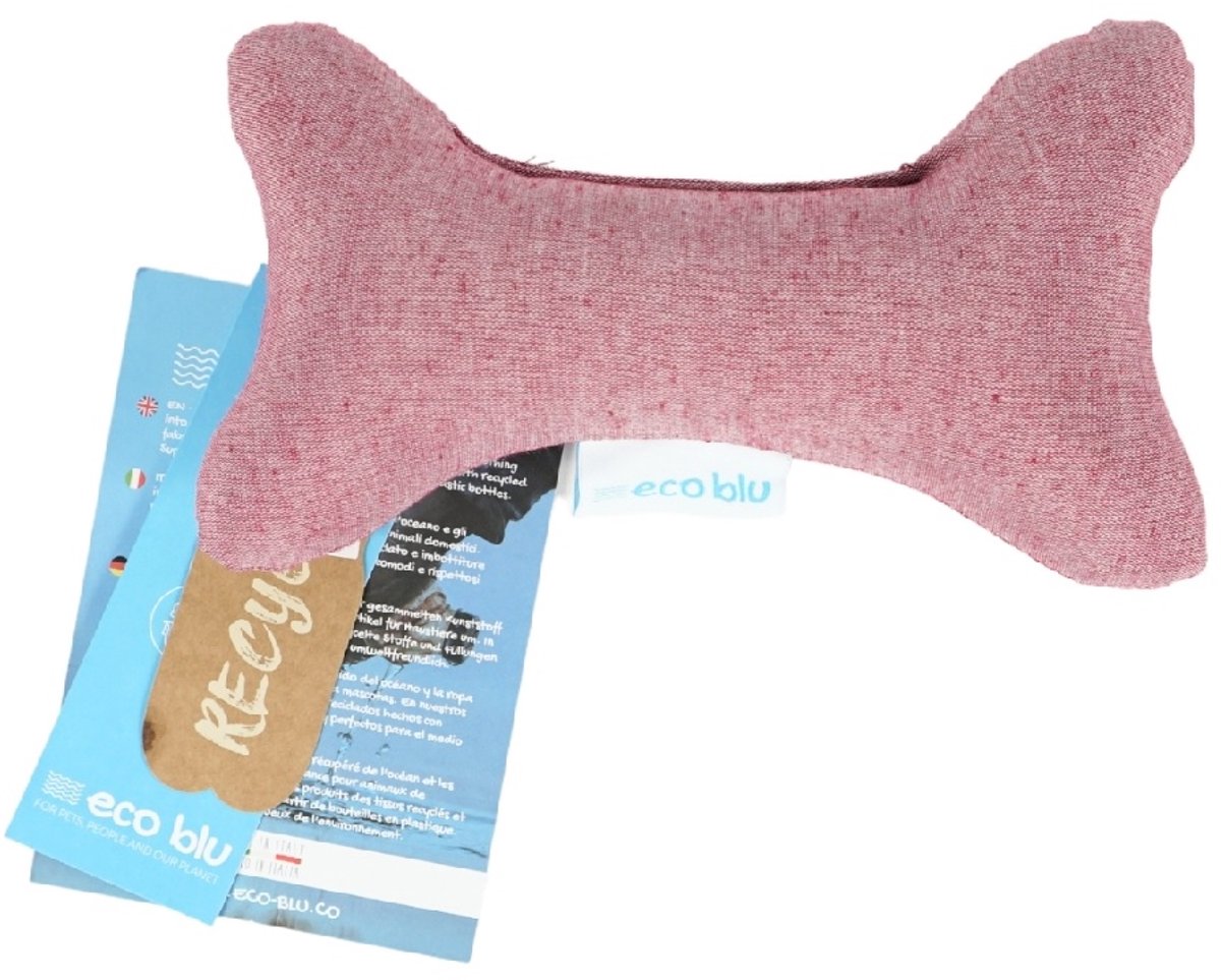 Puppy speeltje - hondenspeelgoed - bot - 23 cm - roze