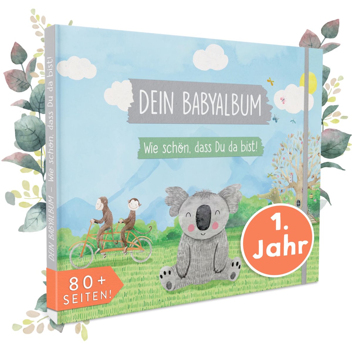 SnelShoppen - Babyalbum Mijn Eerste Jaar - Herinneringsboek voor Jongens en Meisjes - Babydagboek - Baby Herinneringsboek - Invoeren en Documenteren -