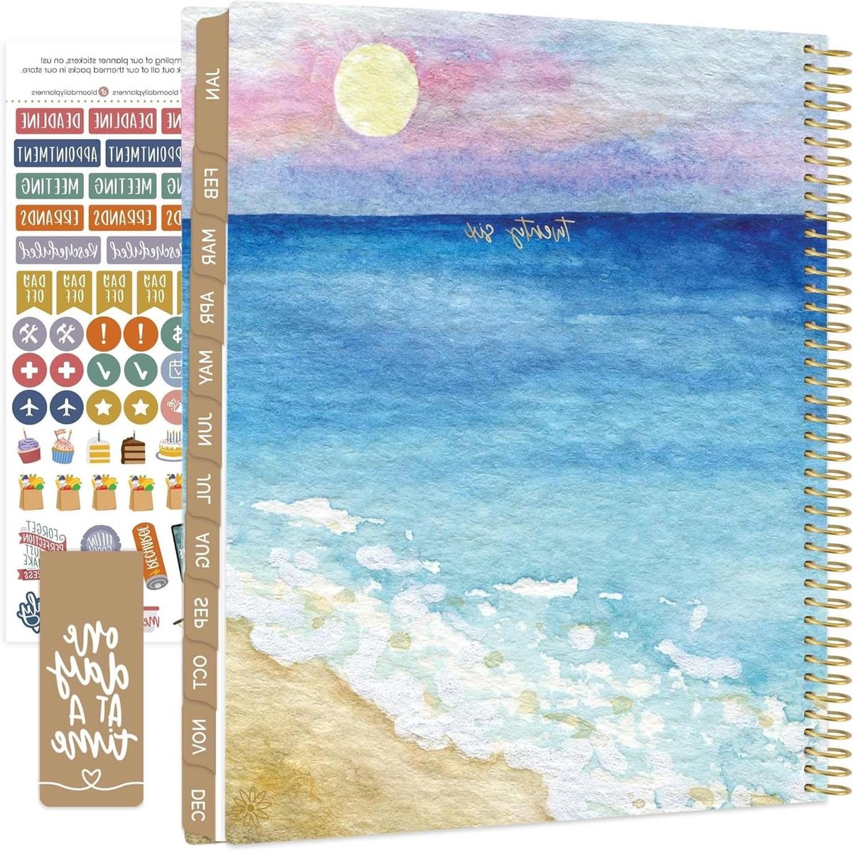 Agenda 2026 - Planner Organizer - Doelen Stellen - Zachte Kaft - 215 x 289 cm - Blauw